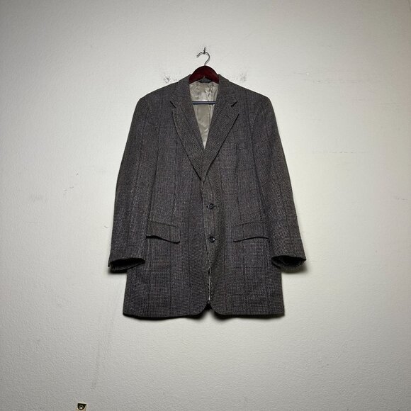 VTG Chaps Ralph Lauren Sport Coat Jacket Casual Men 44 USA Made 90s Tweed Prep - Picture 1 of 16